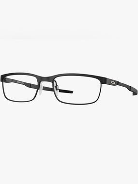 NWT/Oakley Steel Plate OX3222 Powdered Coal Frame-Red SHN